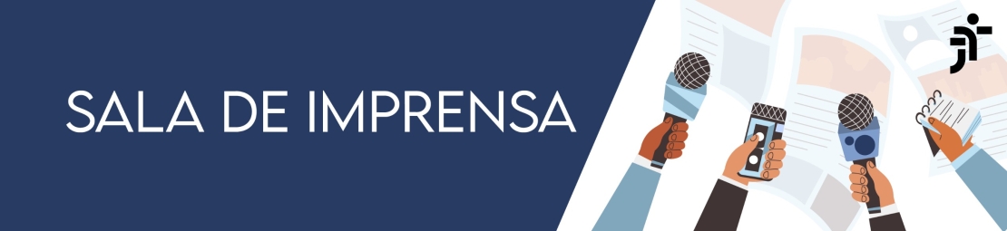 Imagem ilustrativa com o texto: sala de imprensa