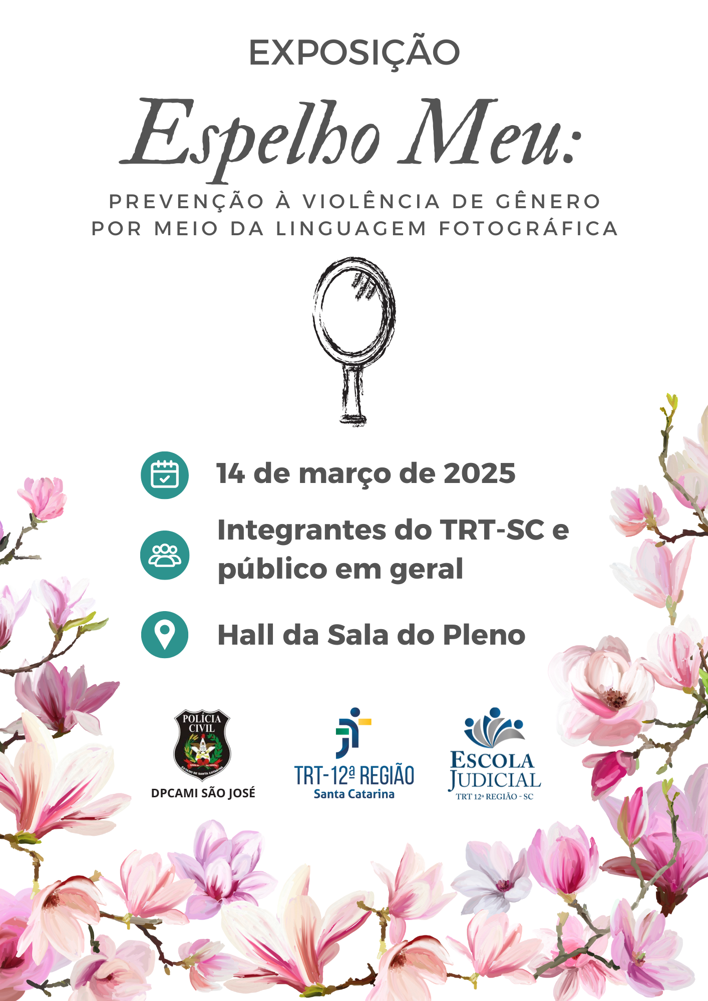 Exposição "Espelho Meu: prevenção à violência de gênero por meio da linguagem fotográfica"