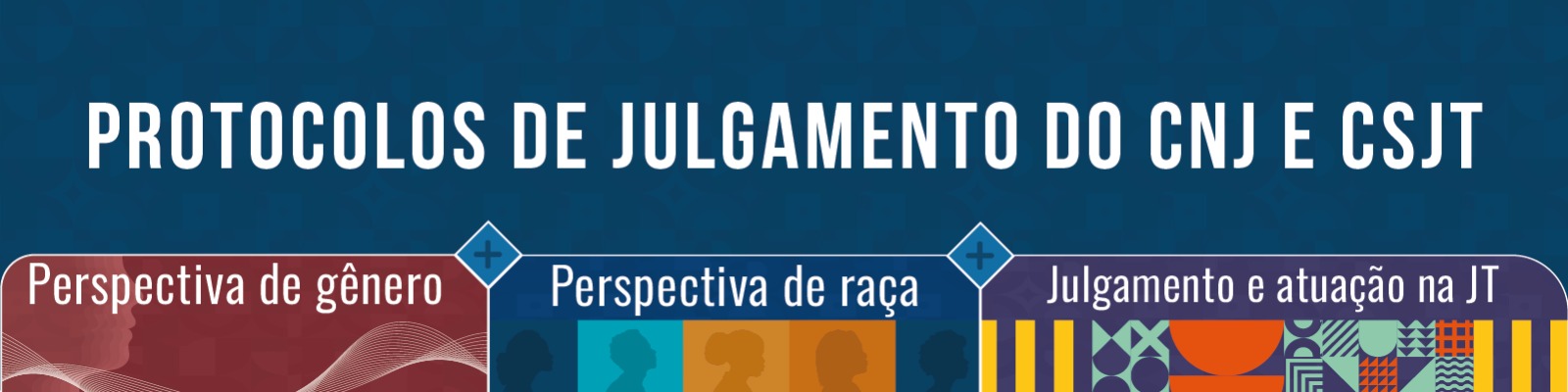 Imagem ilustrativa com o texto: protocolos de julgamento do CNJ e CSJT