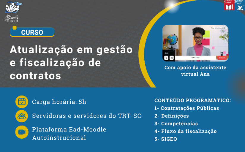 Curso Atualização em gestão e fiscalização de contratos