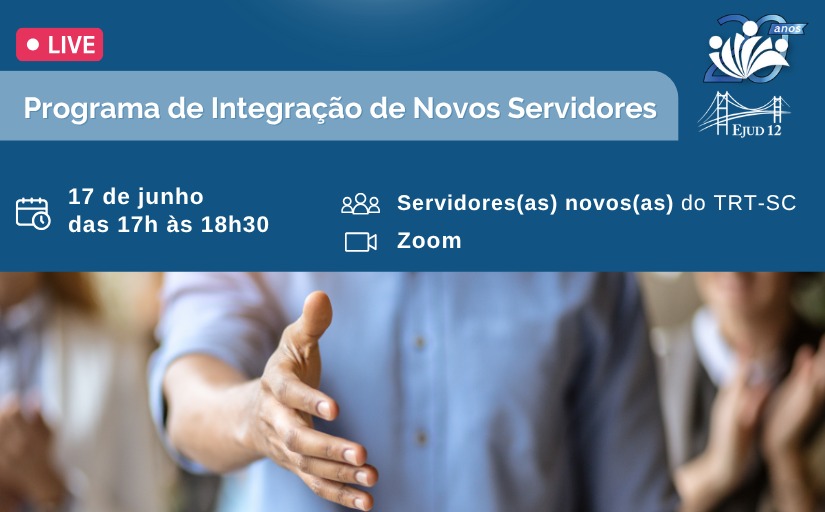 Live Programa de Integração de Novos Servidores - 2025