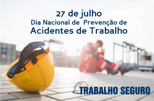 Banner Dia nacional de prevenção de acidentes de trabalho