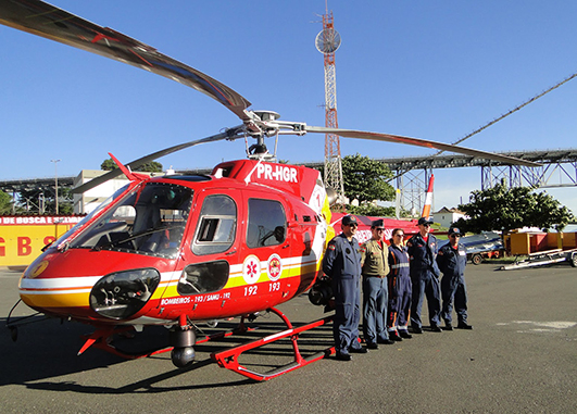 Helicóptero do corpo de bombeiros