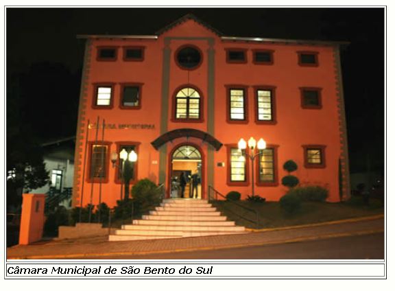 Câmara municipal de São Bento do Sul