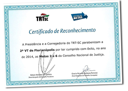 Certificado de Reconhecimento