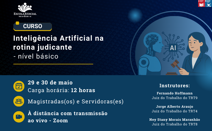 Curso: Inteligência Artificial na rotina judicante - nível básico