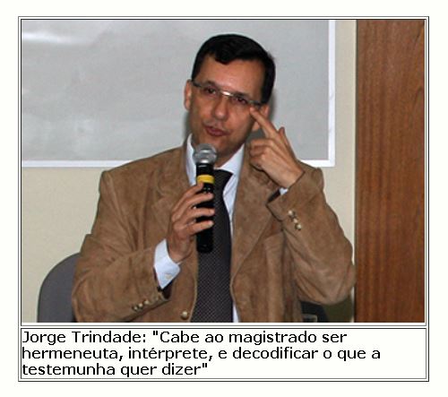 Palestrante na Escola Judicial, Jorge Trindade