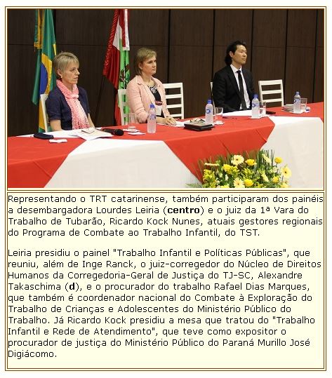 Desembargadora Maria de Lourdes Leiria participa do encontro