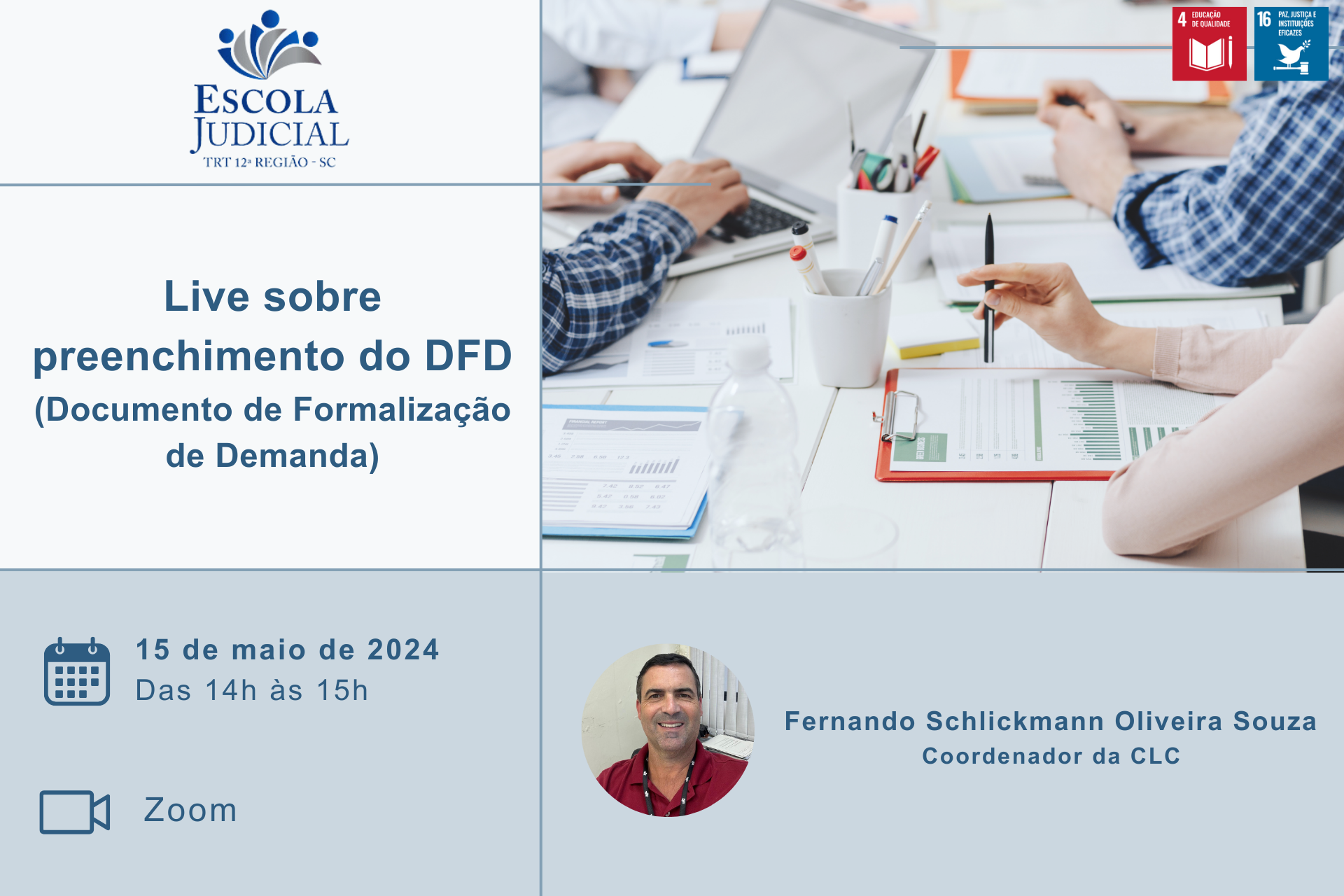 Live sobre Preenchimento do Documento de Formalização de Demanda