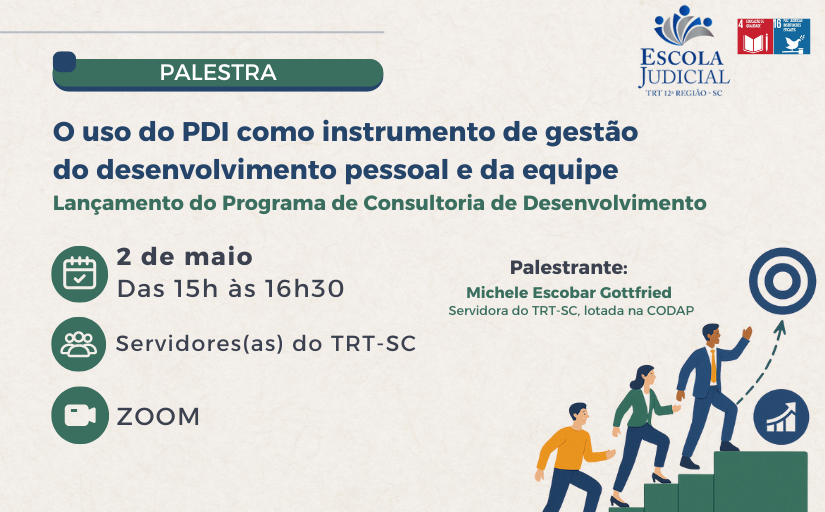 Palestra O uso do PDI como instrumento de gestão do desenvolvimento pessoal e da equipe - Lançamento do Programa de Consultoria de Desenvolvimento