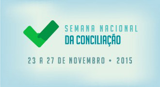 banner da Semana nacional da conciliação 2015