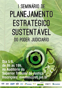 cartaz do seminário de planejamento estratégico sustentável