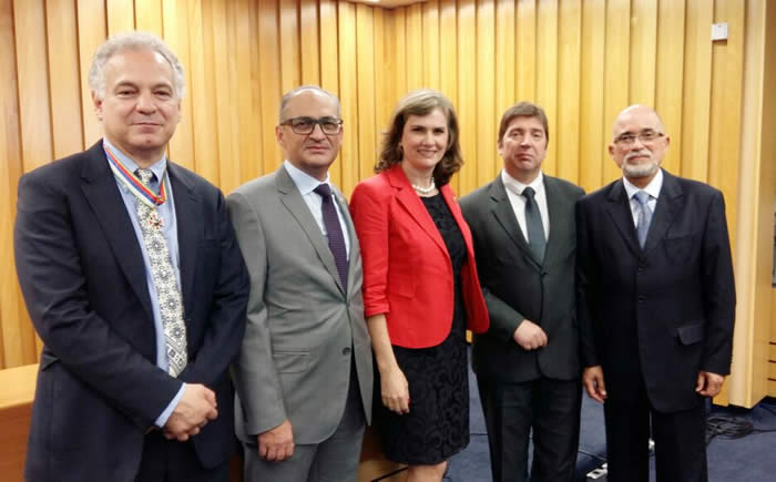 Magistrados Wilson Fernandes, Paulo Pimenta, Lourdes Leiria, Guilherme Feliciano (presidente da Anamatra) e Samuel Lima