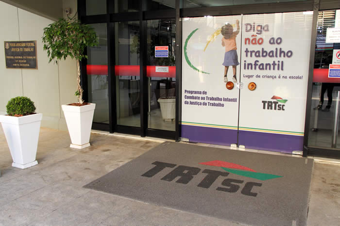 porta de entrada do TRT