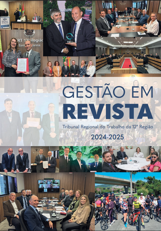 Capa de uma revista com o título: Gestão em Revista 2024/2025
