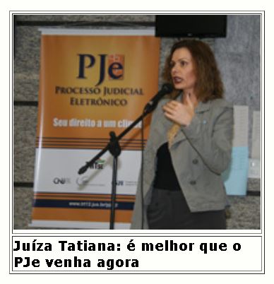 Juíza Tatiana Sampaio Russi fala em Joinville