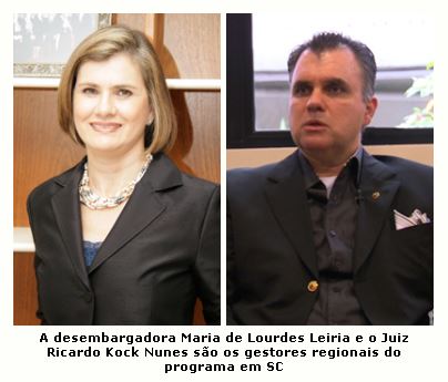 Desembargadora Lourdes Leiria e juiz Kock Nunes