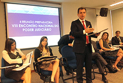 Juiz Alexandre Ramos em reunião do planejamento participativo