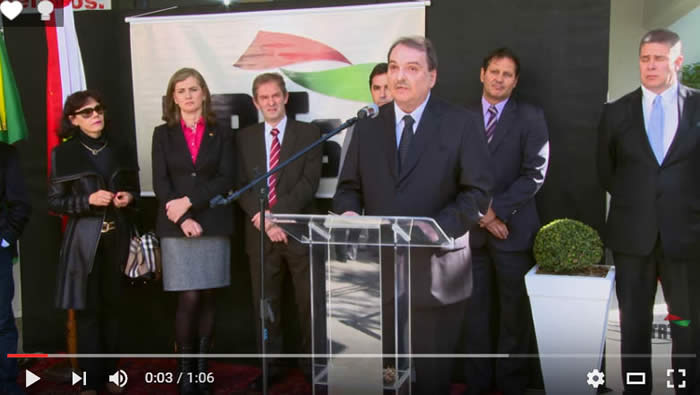 vídeo com discurso do desembargador Gracio Petrone