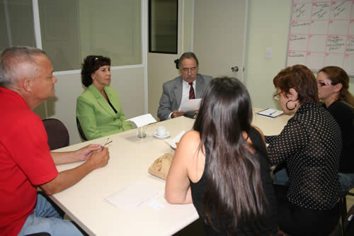 Presidente Pina e Vice Maria do Céo visitam diretoria do Sintrajusc
