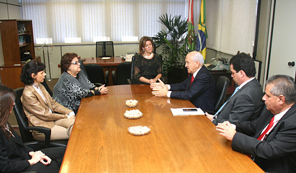 Visit do ministro do trabalho e emprego Manoel Dias à presidência do TRT-SC