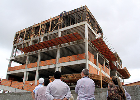 visita institucional às obras do novo fórum de São José