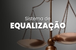 foto de perto da balança da justiça e o texto: sistema de equalização