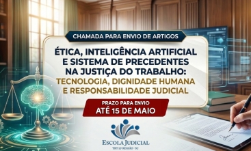 Imagem ilustrativa com divulgação da 38ª edição da revista do TRT