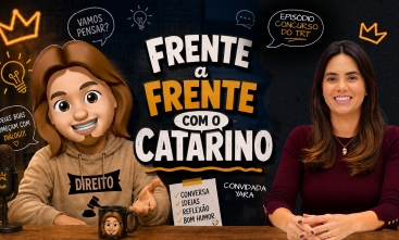 Catarino e mulher entrevistada