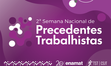 Banner com texto Precedentes Trabalhistas em destaque