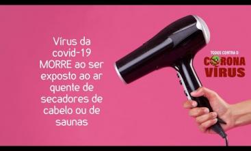 Verdade ou mentira: vírus da covid-19 morre ao ser exposto ao ar quente de secadores ou de saunas?