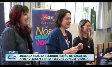 Vídeo sobre feirão de vagas para aprendizagem e inclusão em Joaçaba