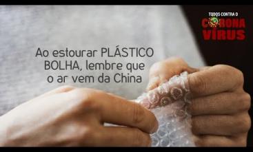 Verdade ou mentira: ao estourar plástico bolha, lembre que o ar vem da China