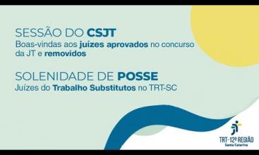 Posse de Juízes e Juízas do Trabalho Substitutos no TRT-SC