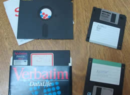 Disquetes incorporados ao acervo