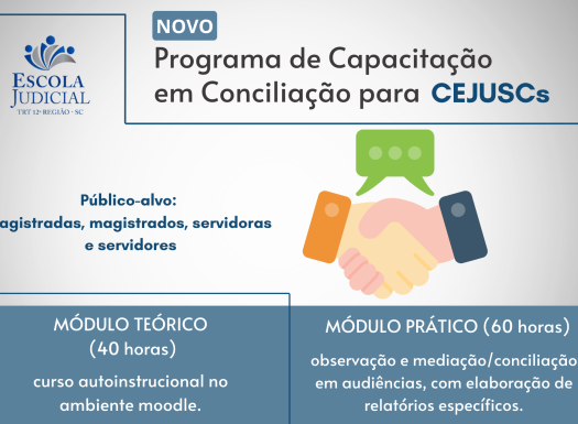 Programa de capacitação em conciliação 2024