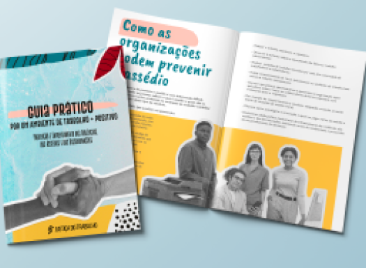 Imagem de uma revista fechada e aberta