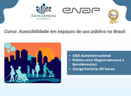 Curso Acessibilidade em espaços de uso público no Brasil