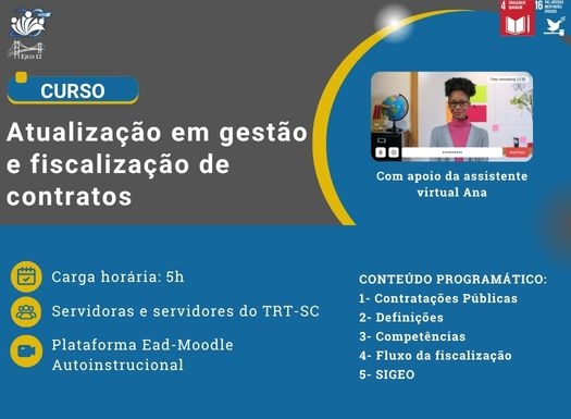 Curso Atualização em gestão e fiscalização de contratos