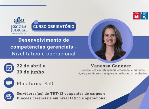 Curso: Desenvolvimento de competências gerenciais – Níveis tático e operacional