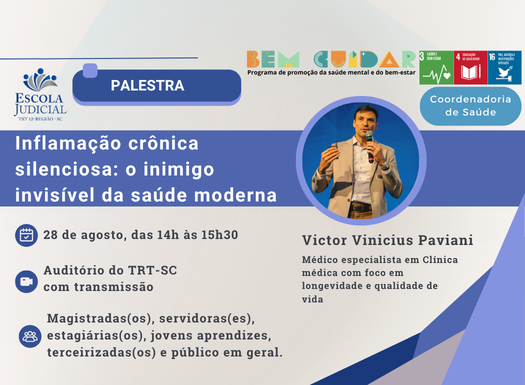 Palestra Inflamação crônica silenciosa: o inimigo invisível da saúde moderna