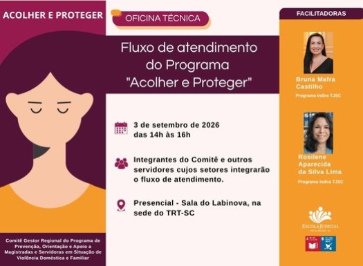 Oficina técnica: Fluxo de atendimento do Programa "Acolher e Proteger"