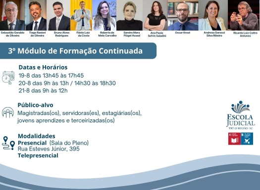 3º Módulo de Formação Continuada 2026