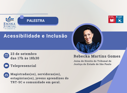 Palestra Acessibilidade e Inclusão
