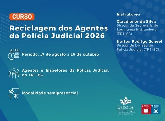 Curso Reciclagem dos Agentes da Polícia Judicial 2026