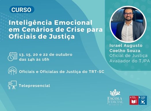 Curso: Inteligência emocional em cenários de crise para Oficiais de Justiça