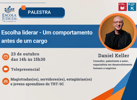 Palestra Escolha liderar - Um comportamento antes de um cargo