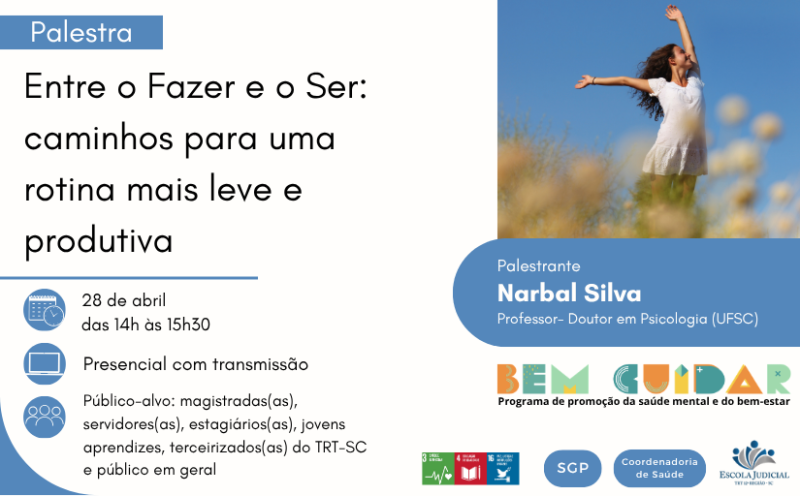 card página - Entre o Fazer e o Ser caminhos para uma rotina mais leve e produtiva