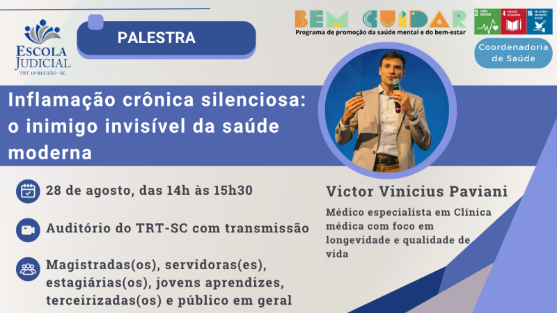 Palestra Inflamação crônica silenciosa: o inimigo invisível da saúde moderna