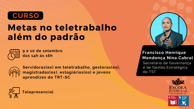 Curso Metas no teletrabalho além do padrão